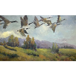 Geese in Flight